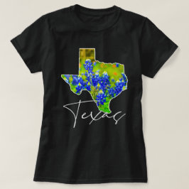 Camiseta Azulejos de Texas Arte fino del estado de Texas