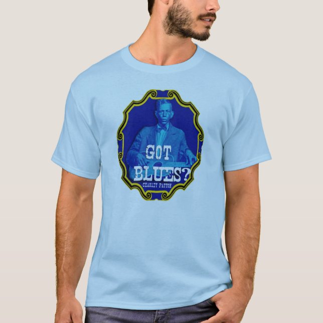 Camiseta ¿Azules conseguidos? Charley Patton (Anverso)