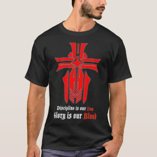 Camiseta Azur Lane - Logotipo de sangre de hierro con eslog