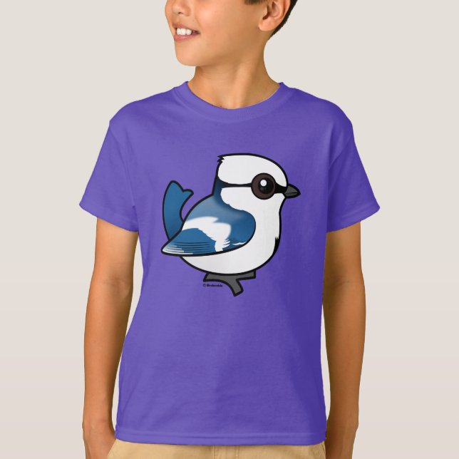 Camiseta Azure Tit Birdorable (Anverso)