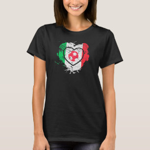 Camiseta Azzurri I Love Soccer And Italia Nazionale