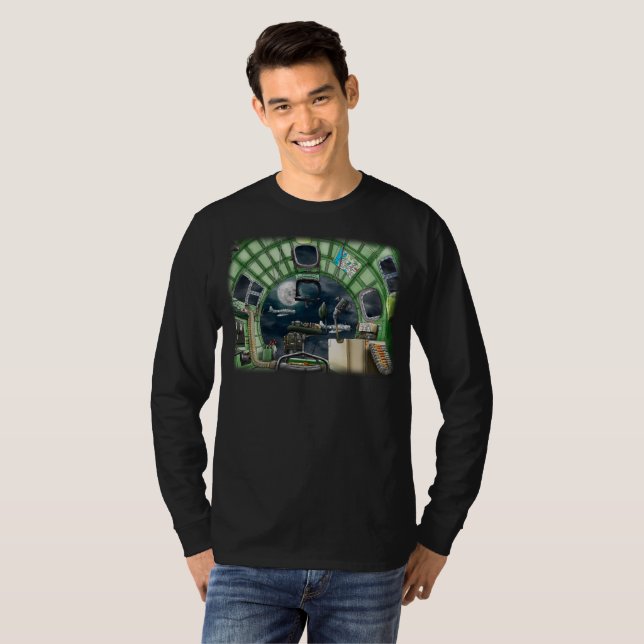 Camiseta B17 desde la vista de los bombarderos (Anverso completo)