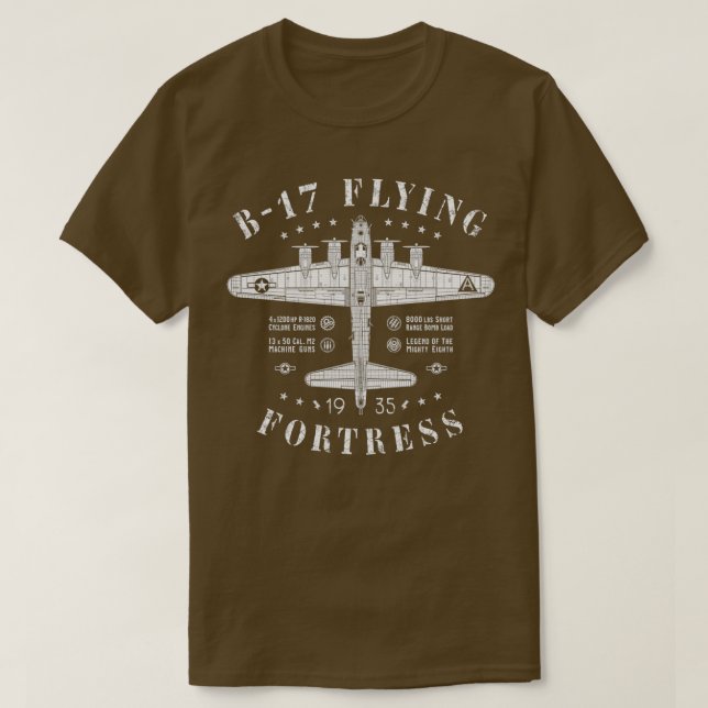 Camiseta B17 Fortaleza VoladoraTShirt (Diseño del anverso)