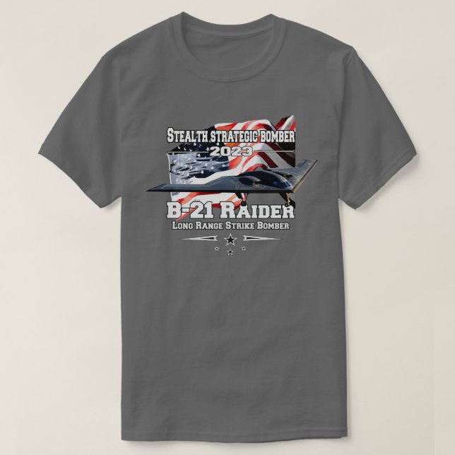 Camiseta B21 bombardero estratégico de Raider Stealth (Diseño del anverso)