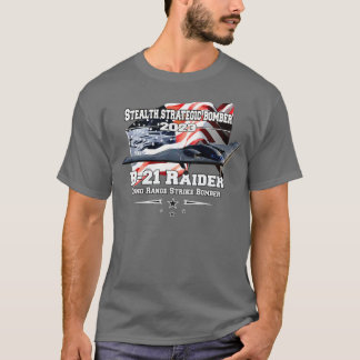 Camiseta B21 bombardero estratégico de Raider Stealth