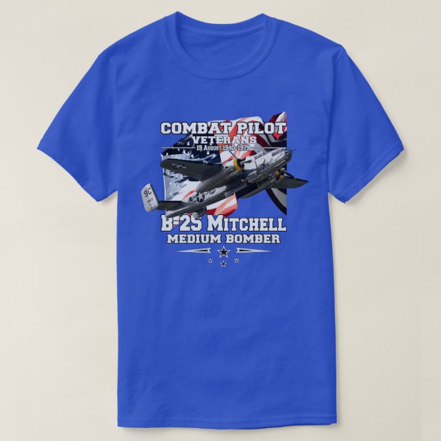 Camiseta B25 Mitchell bombardero medio (Diseño del anverso)