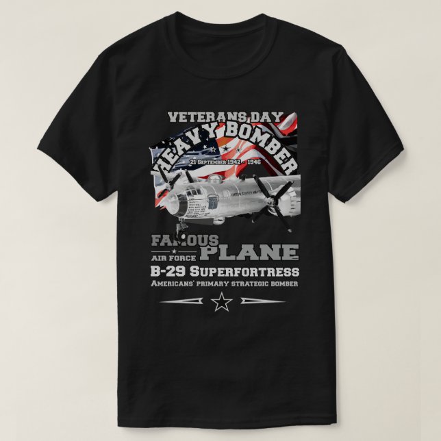 Camiseta B29 Bombardero pesado de la superfortaleza (Diseño del anverso)