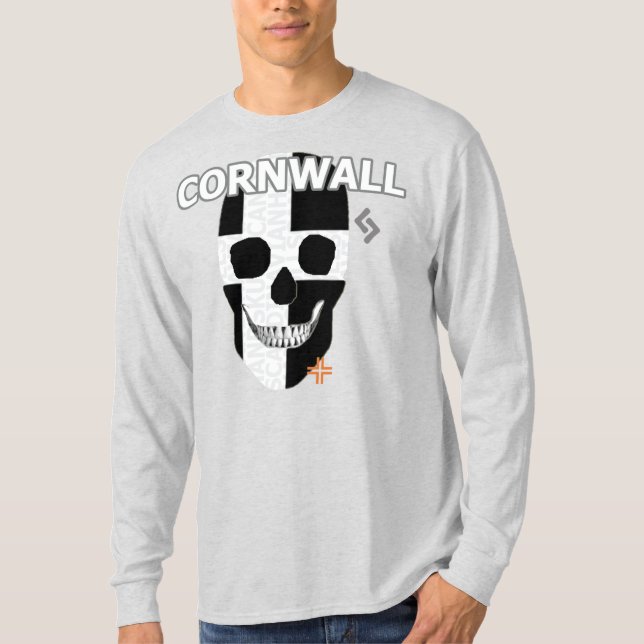 Camiseta B2 de manga larga de cordón HANDSKULL (Anverso)