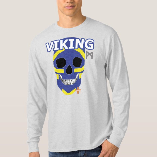 Camiseta B2 de manga larga de HANDSKULL Viking (Anverso)