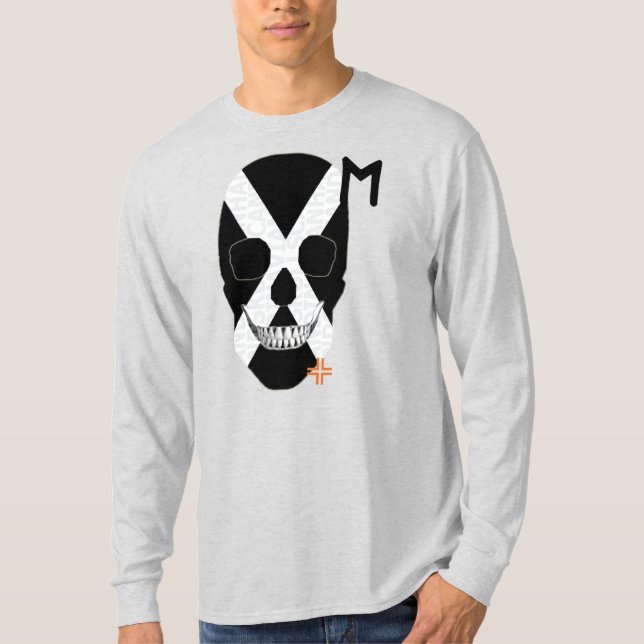 Camiseta B2 de manga larga de la tribu HANDSKULL (Anverso)