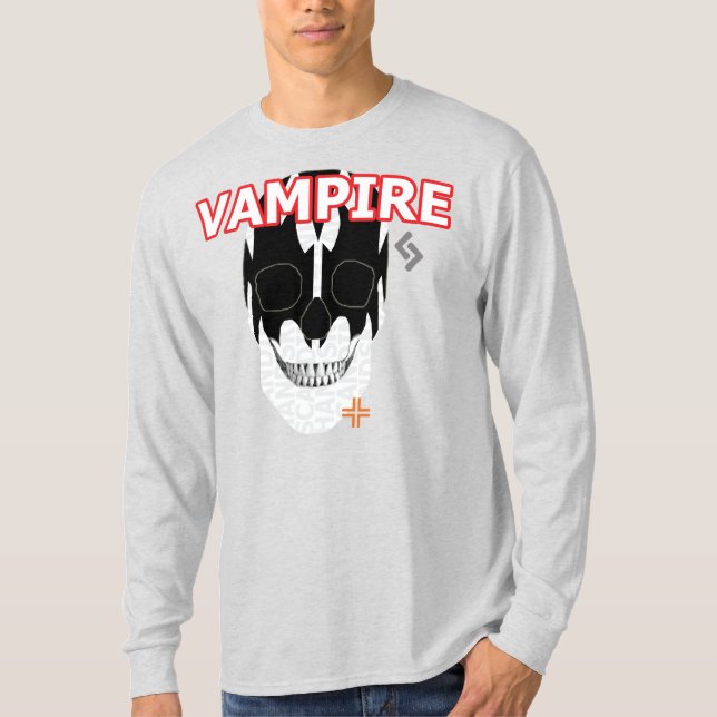 Camiseta B2 de manga larga de vampiro HANDSKULL (Anverso)