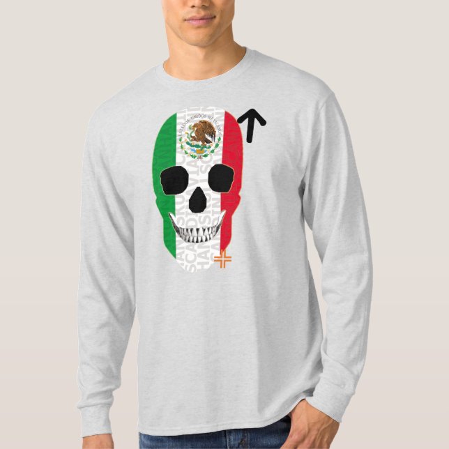 Camiseta B2 de manga larga HANDSKULL México (Anverso)