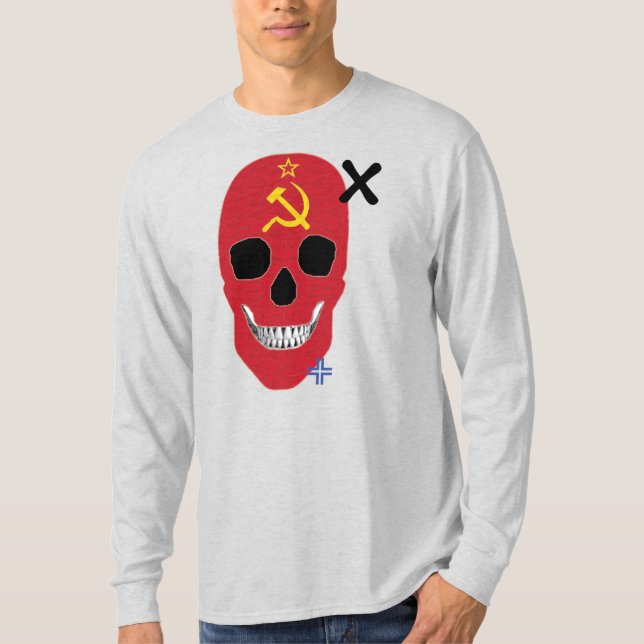 Camiseta B2 de manga larga HANDSKULL URSS (Anverso)