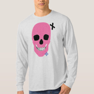 Camiseta B2 de manga larga rosa de HANDSKULL Rebel