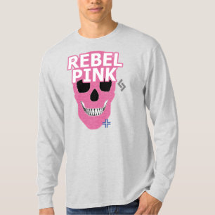 Camiseta B2 de manga larga rosa de HANDSKULL Rebel