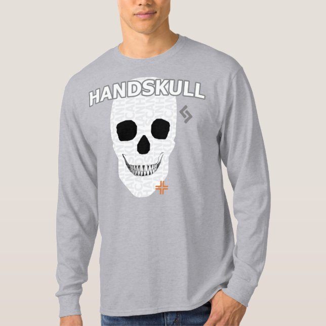 Camiseta B2 de mango largo HANDSKULL Handskull (Anverso)
