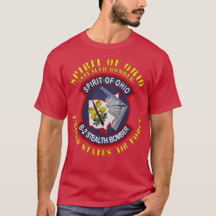Camiseta B2 Espíritu del bombardero furtivo de Ohio
