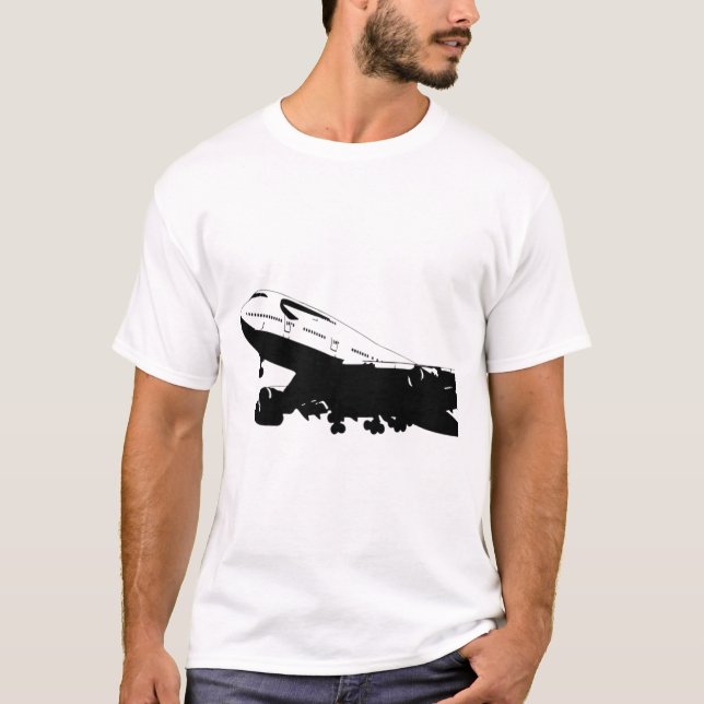 Camiseta B747 British Airways, Silhouette (Anverso)