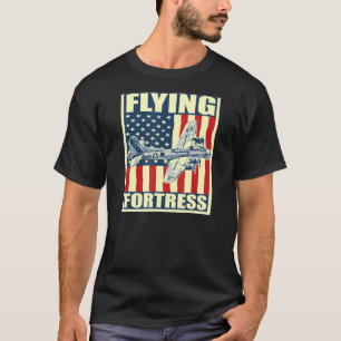 Camiseta B-17 Avión de la Fortaleza Voladora Bombardero de 