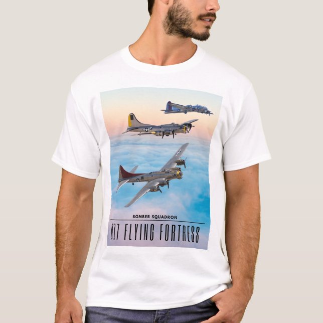 CAMISETA B-17 VOLANTE FORTRESS BOMBER SQUADRON (Anverso)