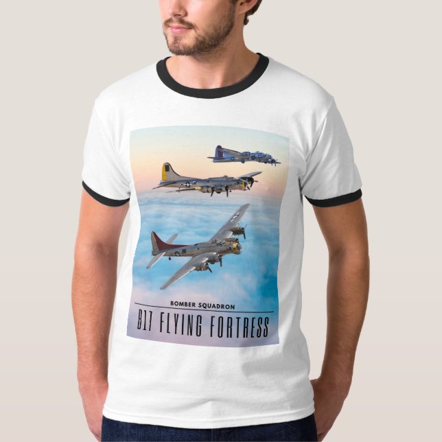 CAMISETA B-17 VOLANTE FORTRESS BOMBER SQUADRON (Anverso)