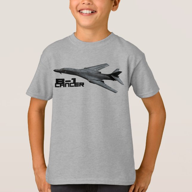 Camiseta B-1 Niños con cáncer Manos Básicas Comodidad sin a (Anverso)