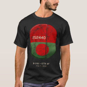 Camiseta B 24 Liberator Segunda Guerra Mundial Italia