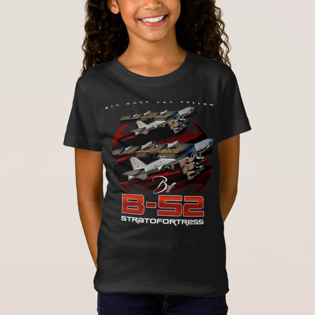 Camiseta B-52 Estratofortress bombardero pesado de largo al (Anverso)
