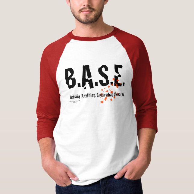 Camiseta B.A.S.E. Skydiver de salto (Anverso)