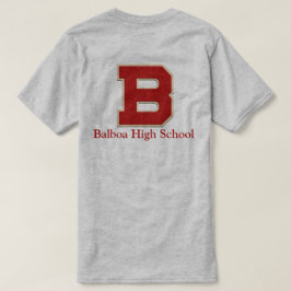 Camiseta "B" Balboa High School Felt Style