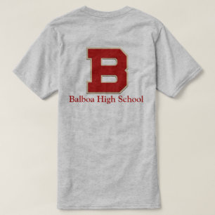 Camiseta "B" Balboa High School Felt Style