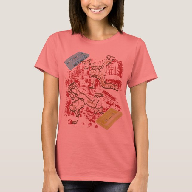 Camiseta B-boy Cassette Battle (Anverso)