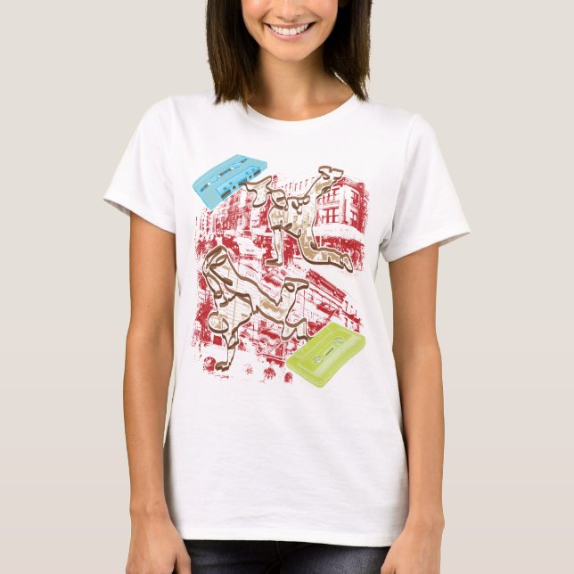 Camiseta B-boy Cassette Battle (Anverso)