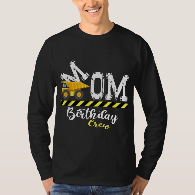 Camiseta B - Día Fiesta Mamá Cumpleaños Equipo de Construcc (Anverso)