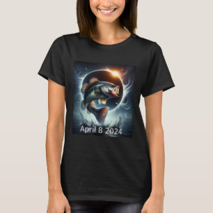 Camiseta B Eclipse solar de pescado 8 de abril de 2024