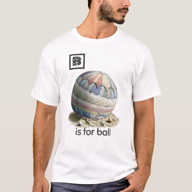 Camiseta B es para Ball T-Shirt (Anverso)
