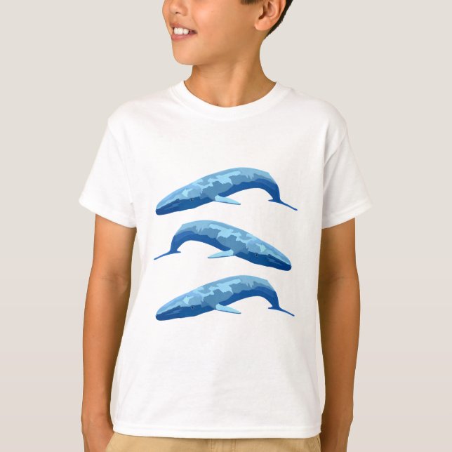 Camiseta B es para ballena azul (Anverso)