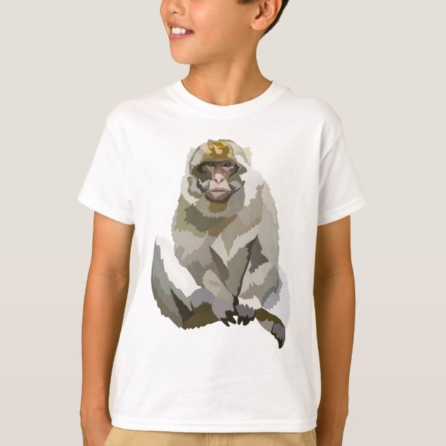 Camiseta B es para Barbary Macaque (Anverso)