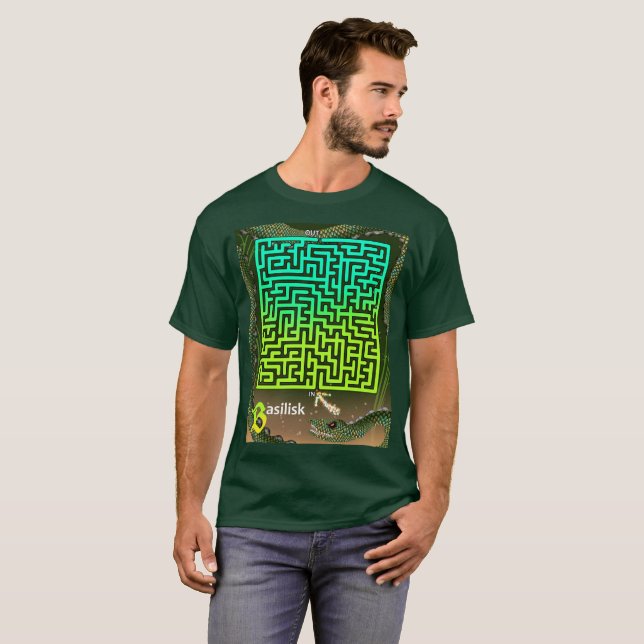 Camiseta B es para Basilisk Maze (Anverso completo)