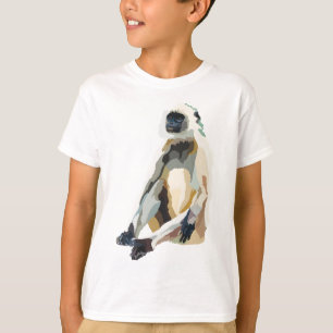 Camiseta B es para Black Footing Gray Langur