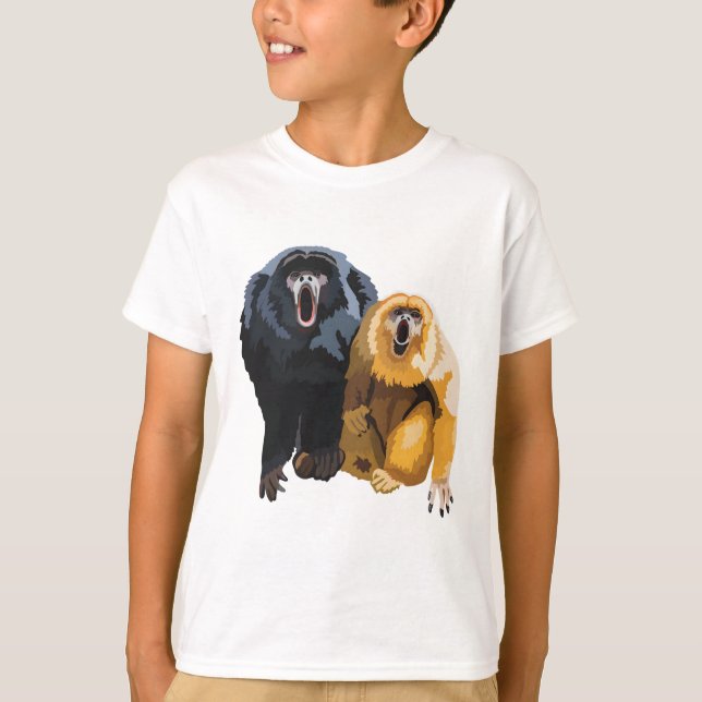 Camiseta B es para Black Howler Monkey (Anverso)