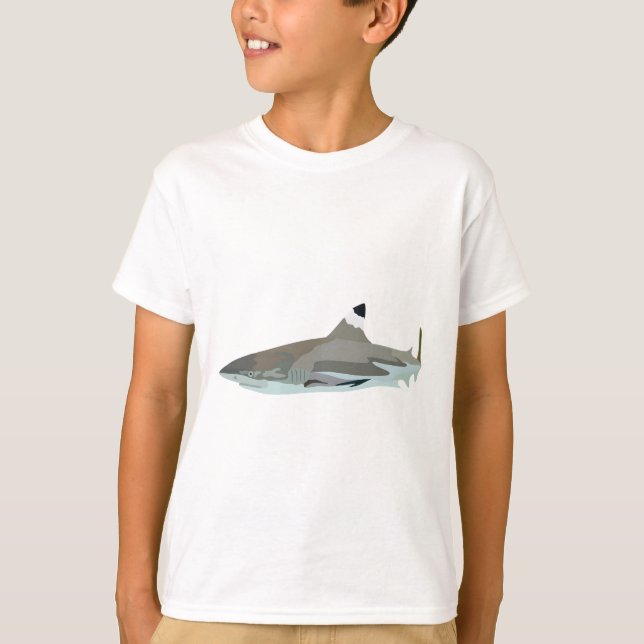 Camiseta B es para Black Tip Reef Shark (Anverso)
