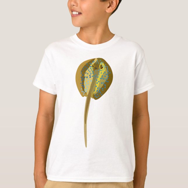Camiseta B es para Blue Spots Ribbontail Ray (Anverso)