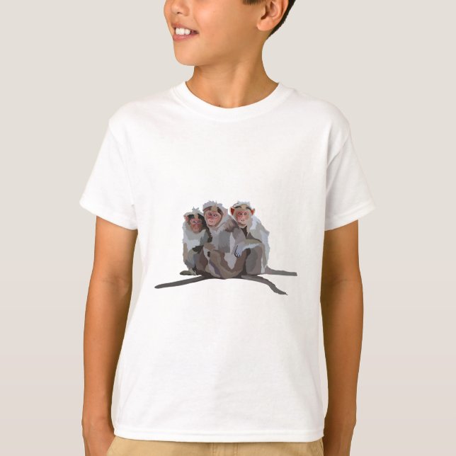 Camiseta B es para Bonnet Macaque. (Anverso)