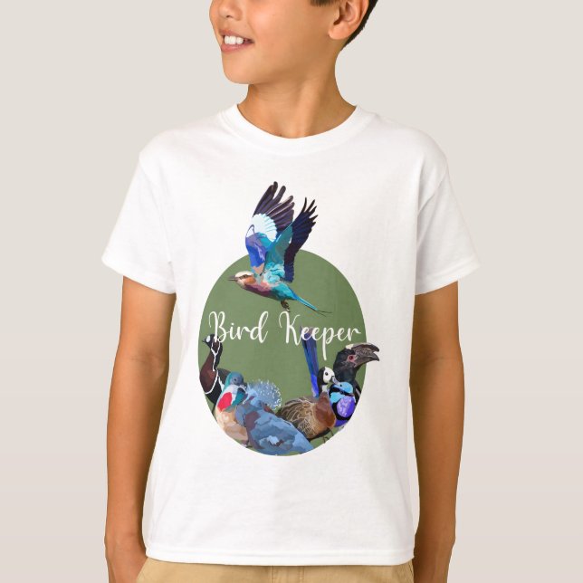 Camiseta B es para el cuidador de aves (Anverso)