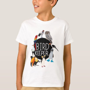 Camiseta B es para el cuidador de aves