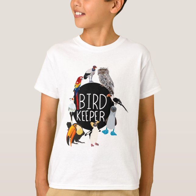 Camiseta B es para el cuidador de aves (Anverso)