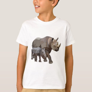 Camiseta B es para el rinoceronte negro