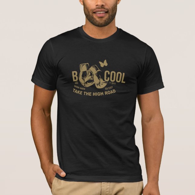 Camiseta B GUAY "Take High Road" trabaja duro/Go Easy (Anverso)