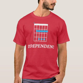 Camiseta B Independiente B Guitar Cuerda Tab Tema oscuro